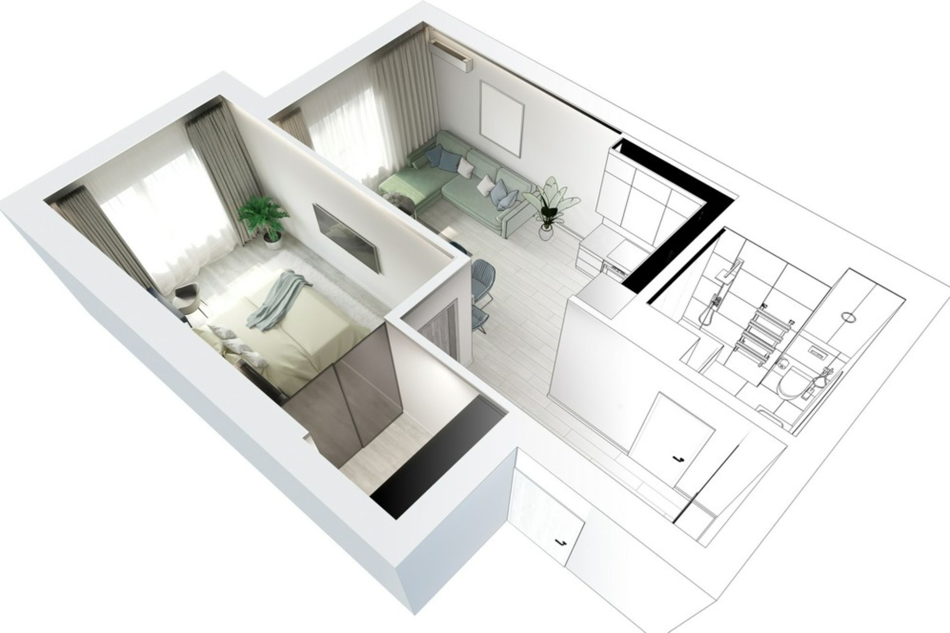 wizualizacja mieszkania
